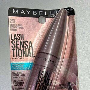 Maybelline Lash Sensational Mascara 257 Very Black Waterproof New Sealed